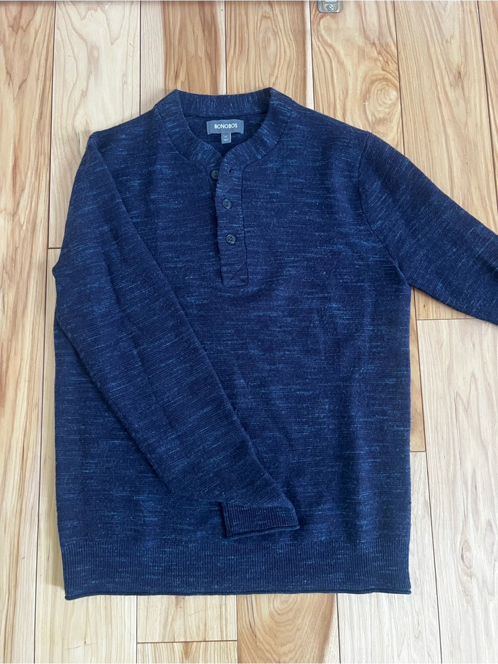 Bonobos Navy Blue Knit Henley